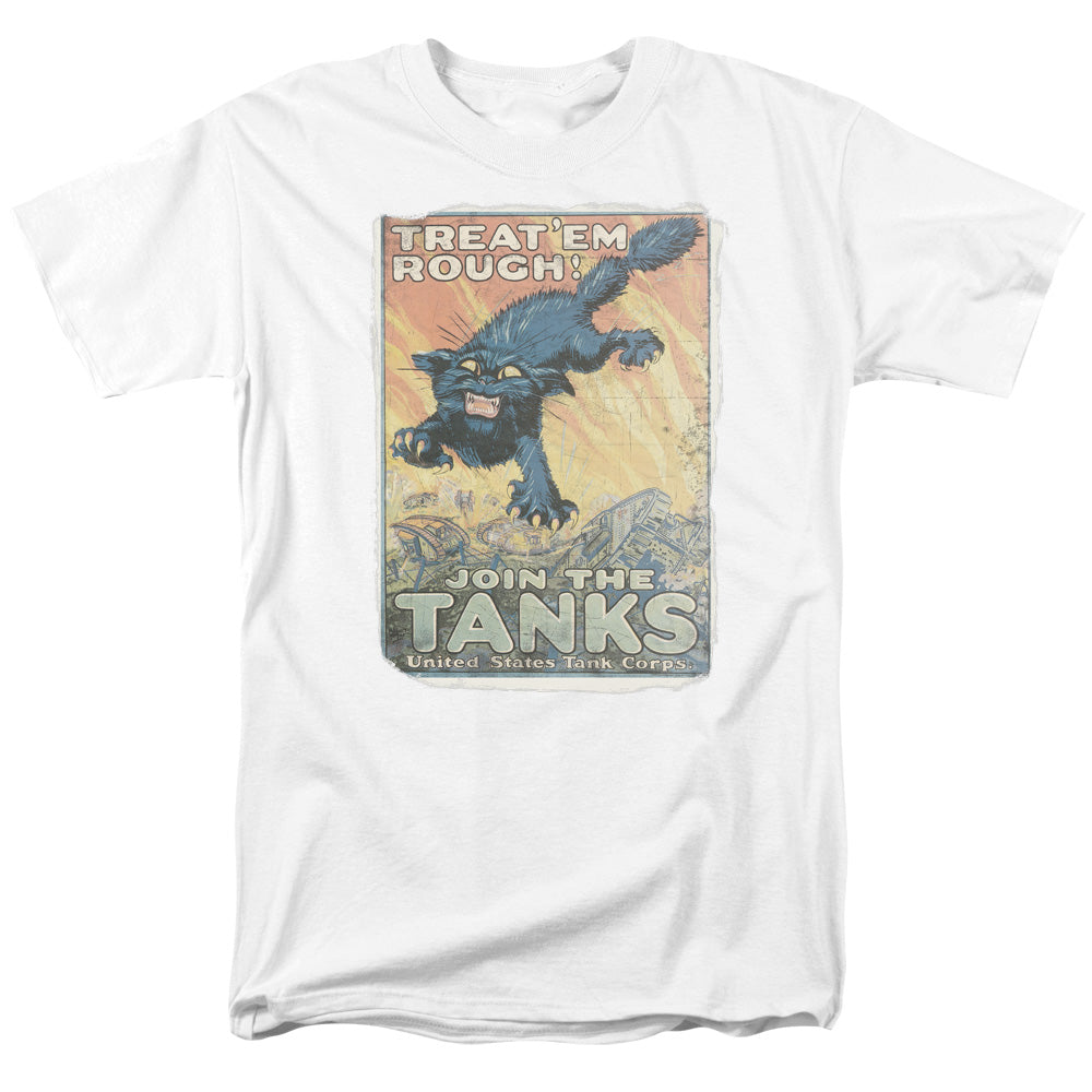 Army Treat Em Rough Mens T Shirt White - clothing by TeeHivey.com