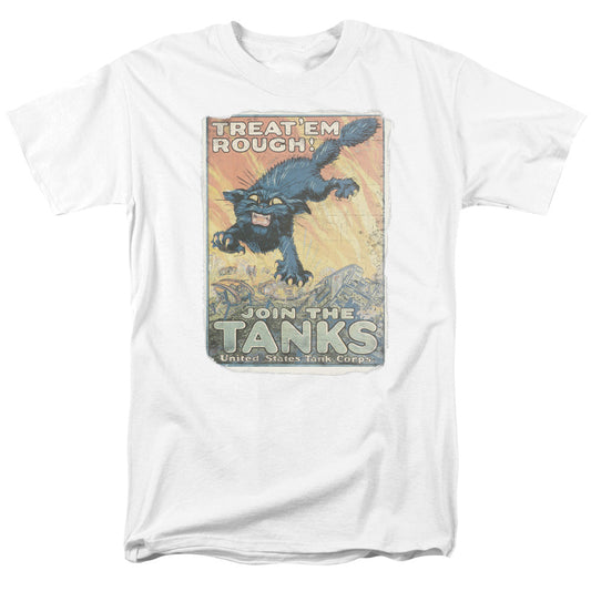 Army Treat Em Rough Mens T Shirt White - clothing by TeeHivey.com