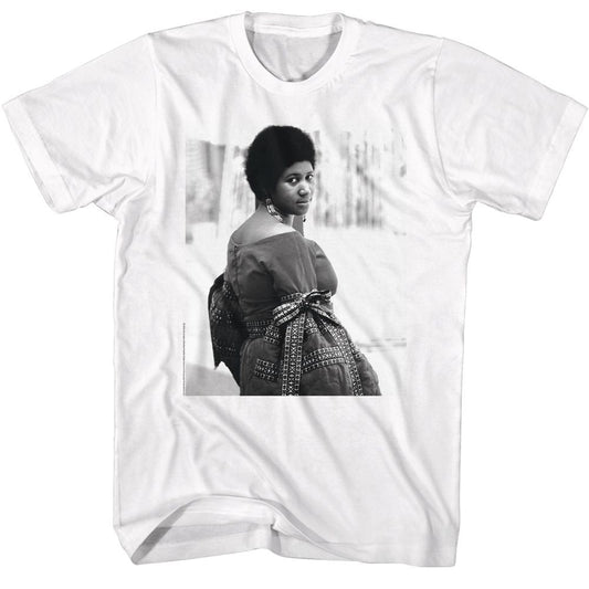 Aretha - Black & White - Short Sleeve - Adult - T-Shirt - clothing by TeeHivey.com