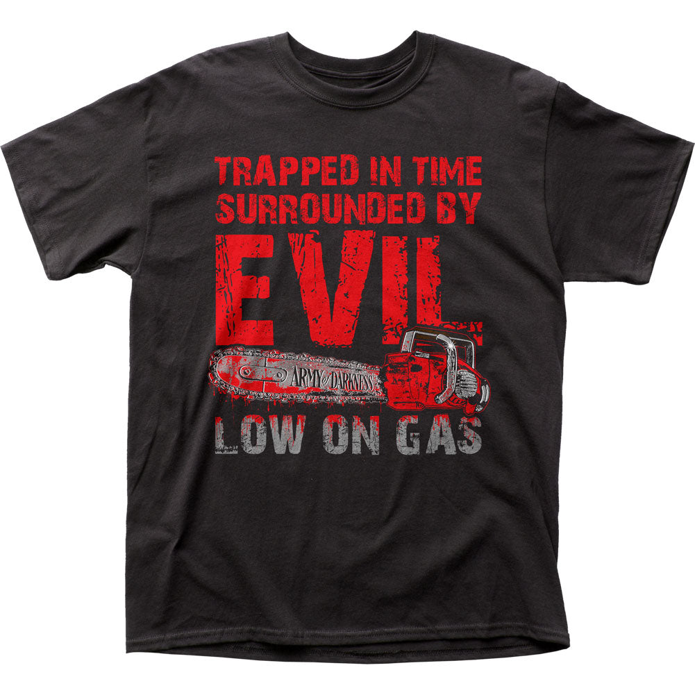 Army Of Darkness Low On Gas Mens T Shirt Black - clothing by TeeHivey.com