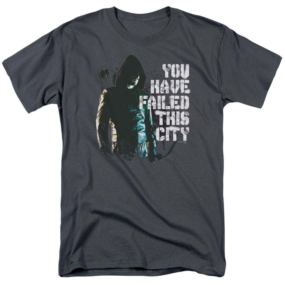 Arrow You Have Failed Mens T Shirt Charcoal - clothing by TeeHivey.com