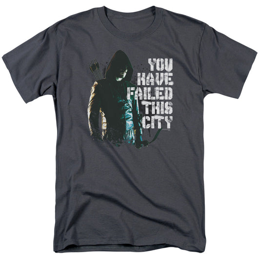 Arrow You Have Failed Mens T Shirt Charcoal - clothing by TeeHivey.com