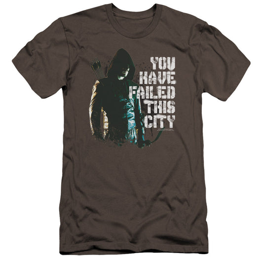 Arrow You Have Failed Premium Bella Canvas Slim Fit Mens T Shirt Charcoal - clothing by TeeHivey.com (Image 1)