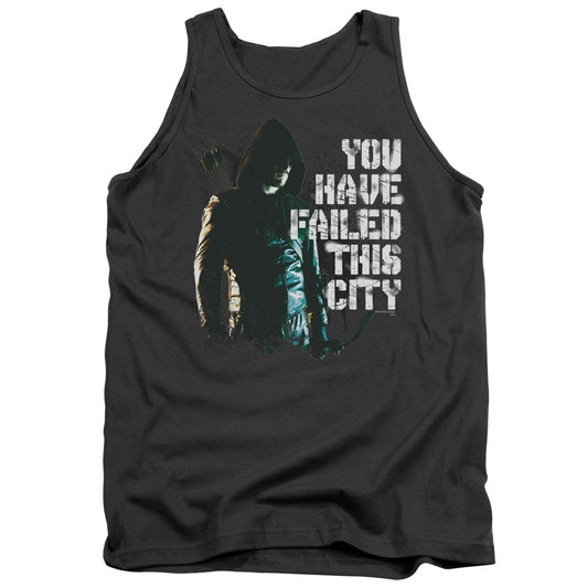 Arrow You Have Failed Mens Tank Top Shirt Charcoal - clothing by TeeHivey.com