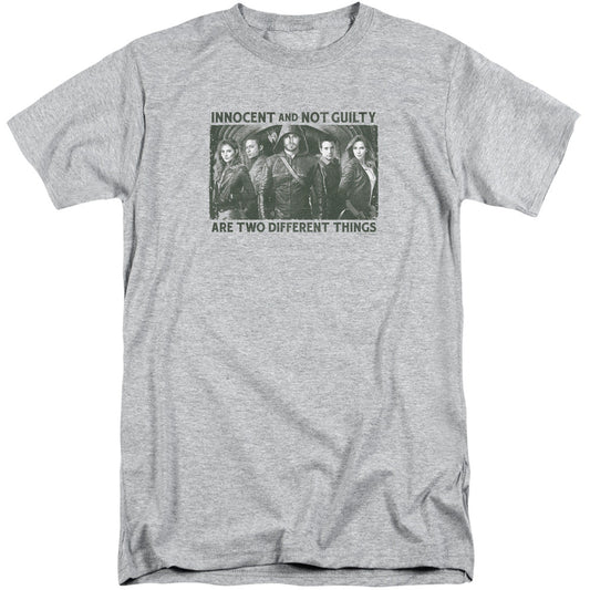Arrow Not Guilty Mens Tall T Shirt Athletic Heather - clothing by TeeHivey.com