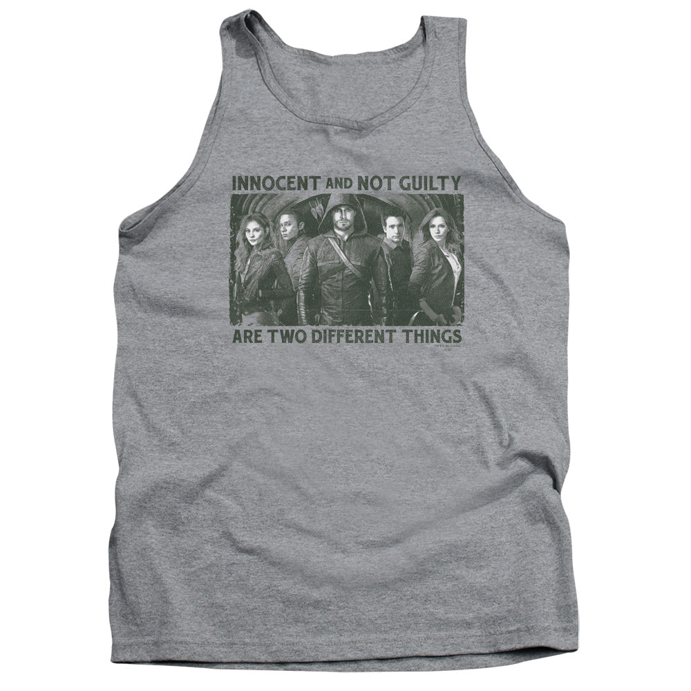 Arrow Not Guilty Mens Tank Top Shirt Athletic Heather - clothing by TeeHivey.com