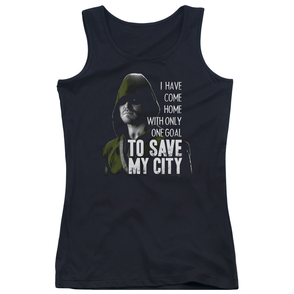 Arrow Save My City Womens Tank Top Shirt Black - clothing by TeeHivey.com