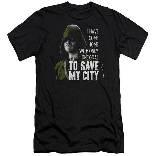 Arrow Save My City Slim Fit Mens T Shirt Black - clothing by TeeHivey.com