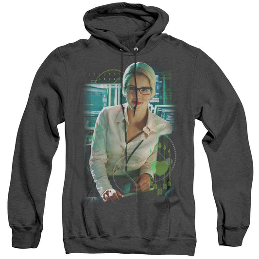 Arrow Felicity Oak Heather Mens Hoodie Black - clothing by TeeHivey.com