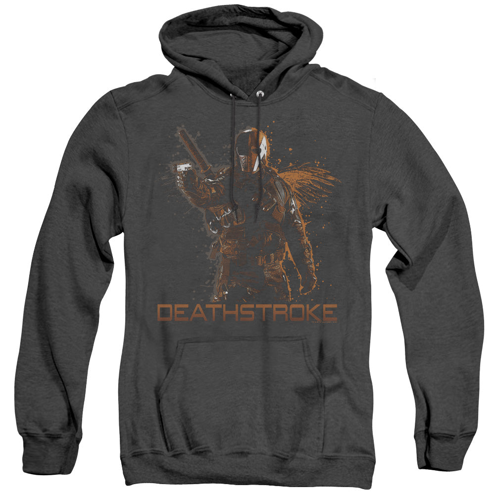 Arrow Deathstroke Mens Heather Hoodie Black - clothing by TeeHivey.com (Image 3)