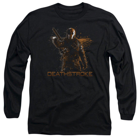 Arrow Deathstroke Mens Long Sleeve Shirt Black - clothing by TeeHivey.com (Image 1)