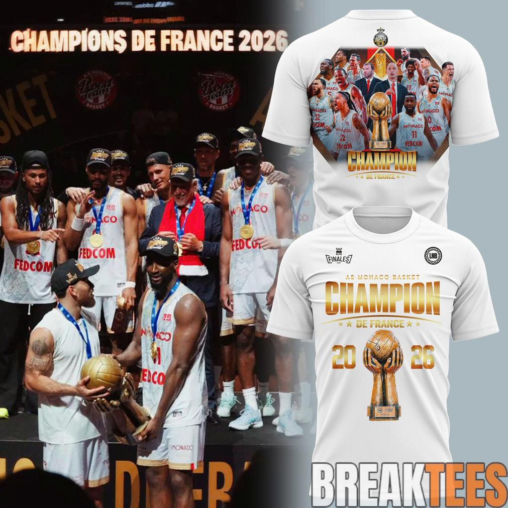 AS Monaco Basket 2026 French League Champions Shirt