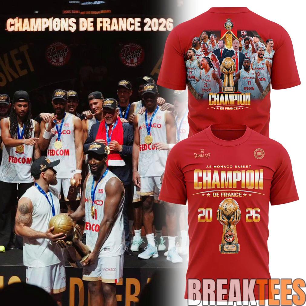 AS Monaco Basket 2026 French League Champions Shirt