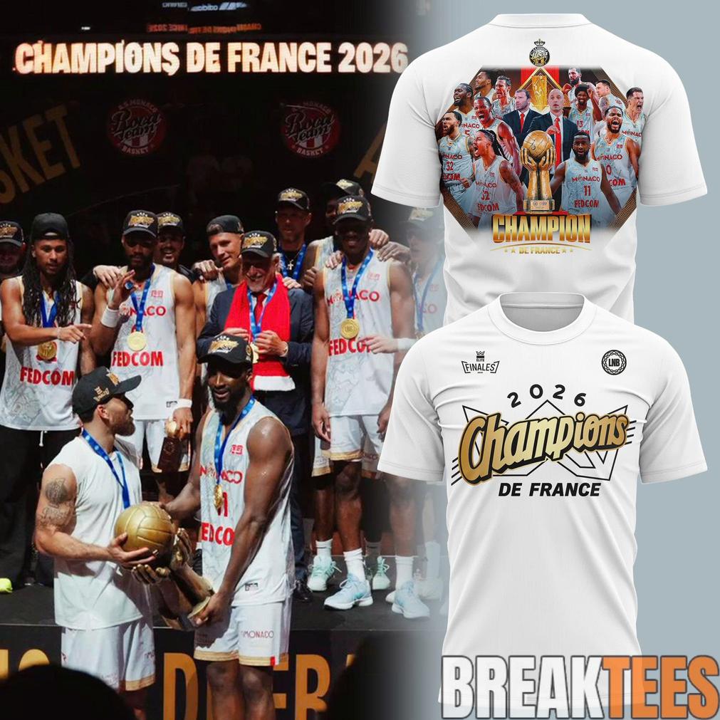 AS Monaco Basket 2026 French League Champions Shirt