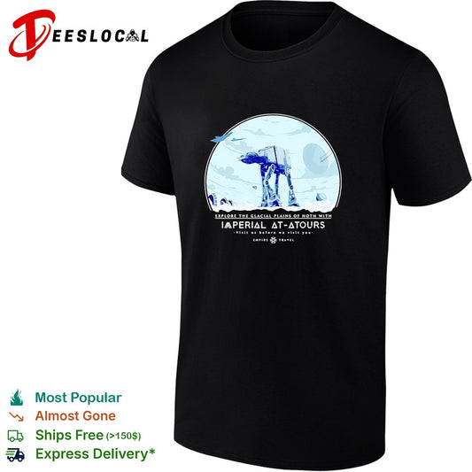 AT AT walker exploring Hoth Imperial tours poster shirt