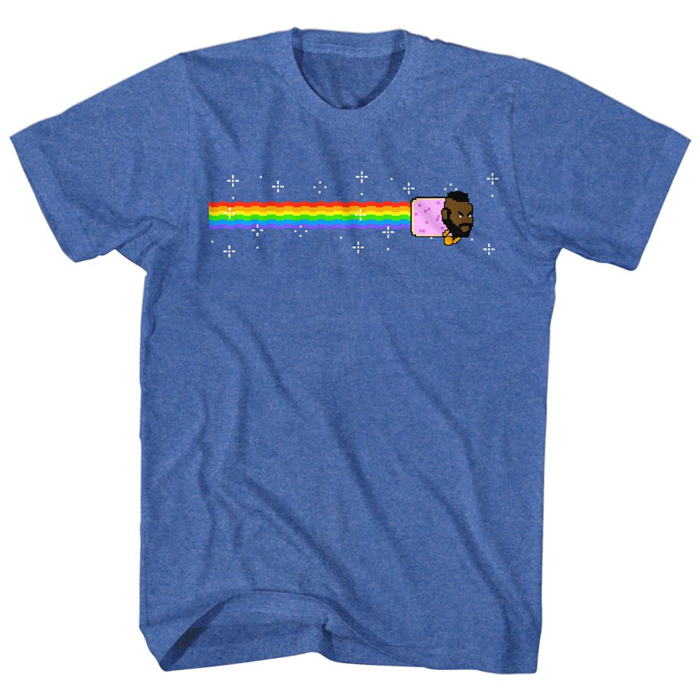 Mr. T - Nyan Nyan Nyan - Short Sleeve - Heather - Adult - T-Shirt - clothing by TeeHivey.com
