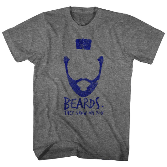 Mr. T - Beards 2 - Short Sleeve - Heather - Adult - T-Shirt - clothing by TeeHivey.com