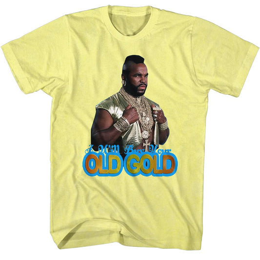 Mr. T - Old Gold - Short Sleeve - Heather - Adult - T-Shirt - clothing by TeeHivey.com