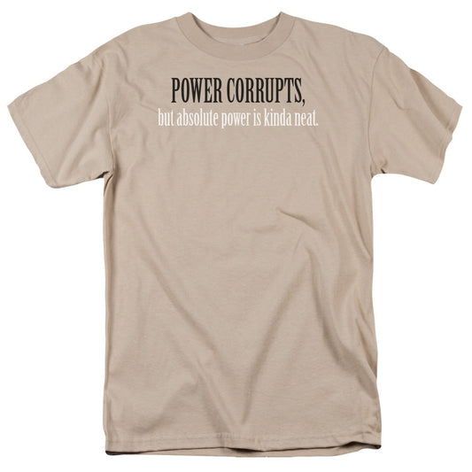 Absolute Power Mens T Shirt Sand