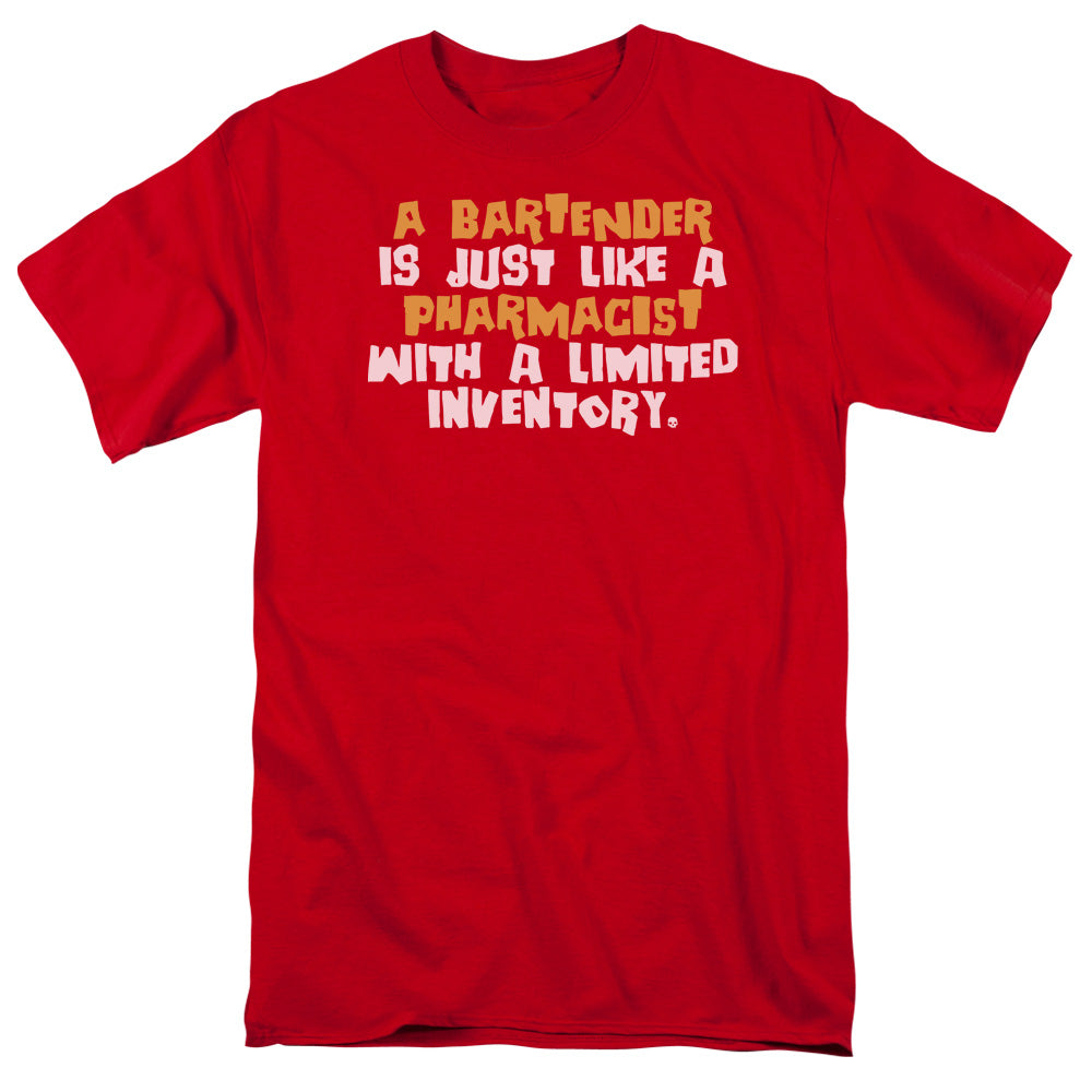 Bartender Pharmacist Mens T Shirt Red - clothing by TeeHivey.com