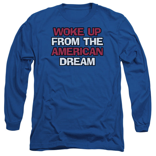 Amreican Dream Mens Long Sleeve Shirt Royal Blue - clothing by TeeHivey.com (Image 1)