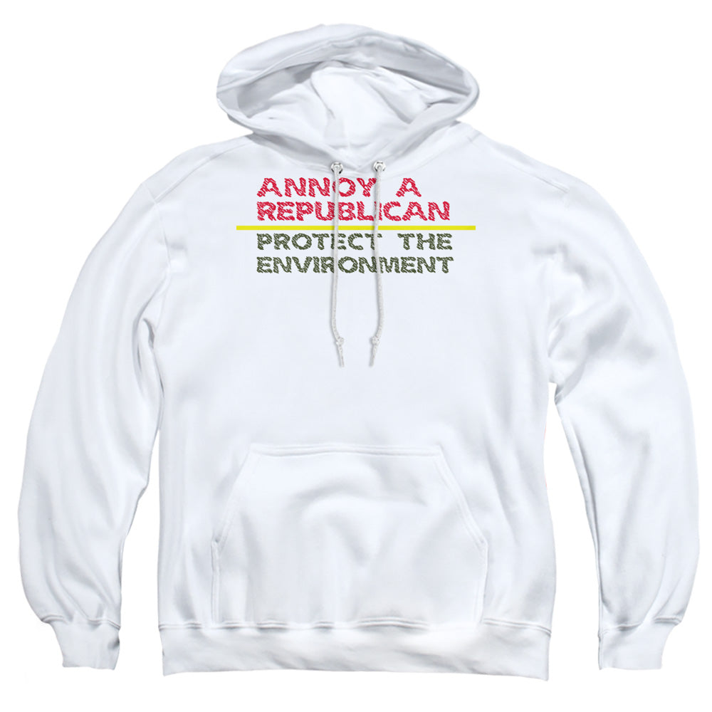 Annoy A Republican Mens Hoodie White - clothing by TeeHivey.com (Image 5)