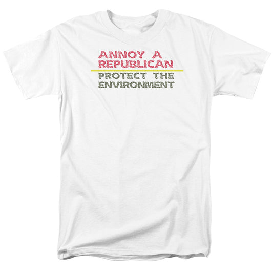 Annoy A Republican Mens T Shirt White - clothing by TeeHivey.com