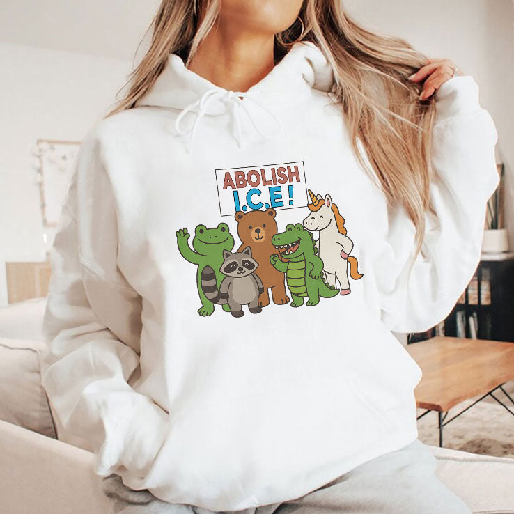 Abolish ICE Frog Unicorn Raccoon Bear Dinosaur Protest T Shirt