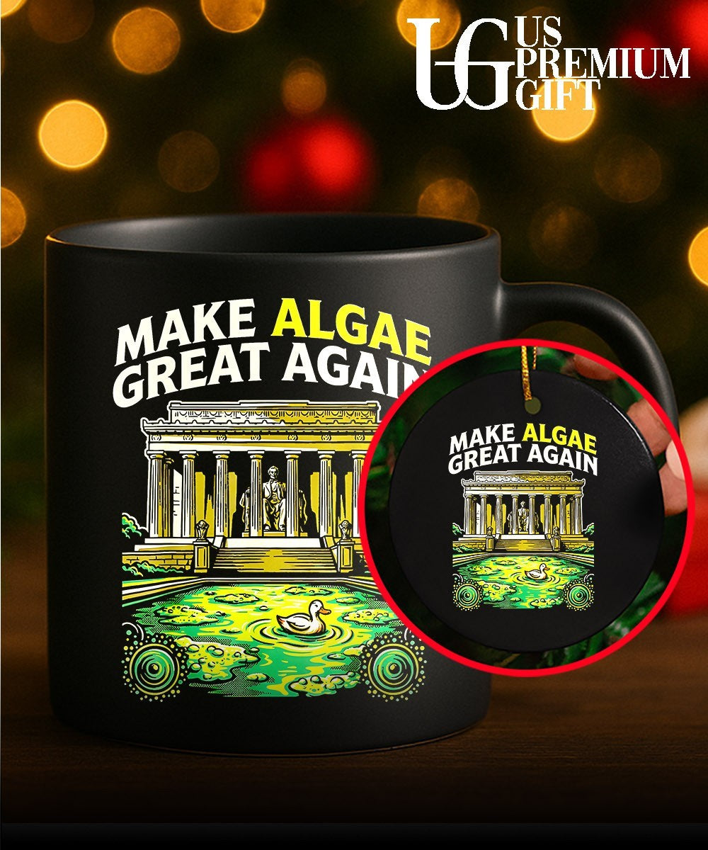Abraham Lincoln Lincoln Memorial Reflecting Pool Make Algae Great Again shirt
