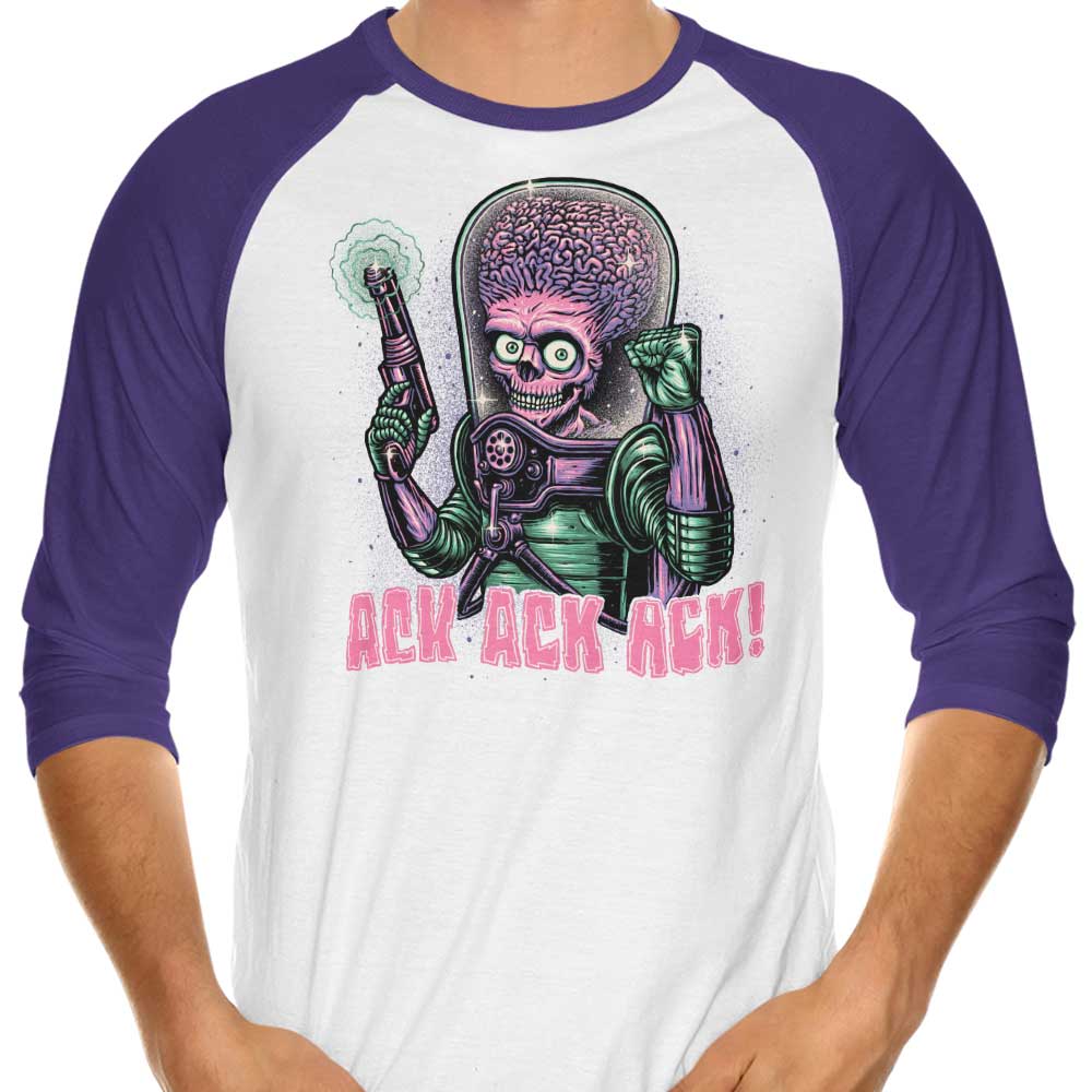 Ack, Ack, Ack! - 3/4 Sleeve Raglan T-Shirt