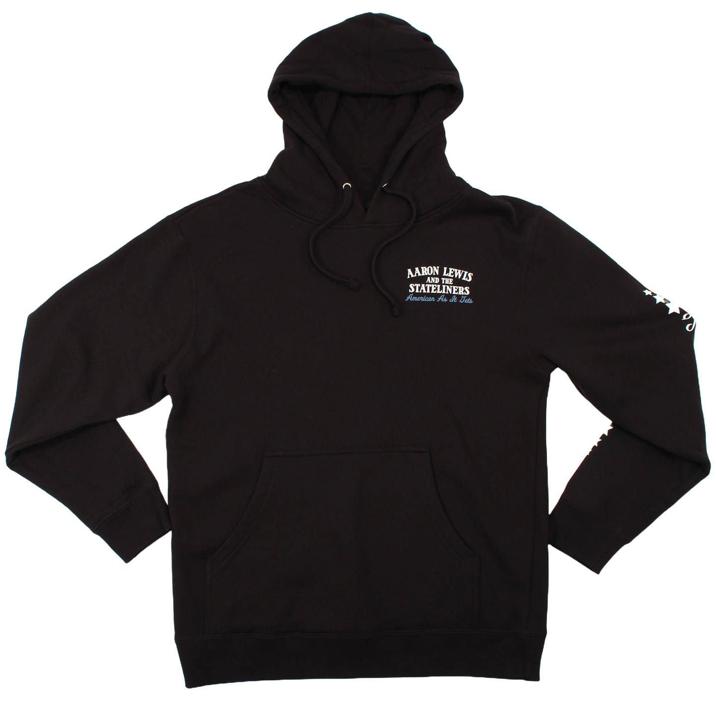 Aaron Lweis Uncle Sam Skull Pullover Mens Hoodie Black