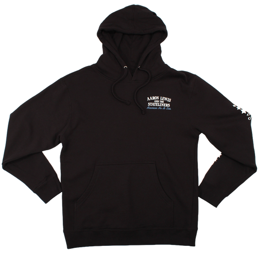 Aaron Lweis Uncle Sam Skull Pullover Mens Hoodie Black