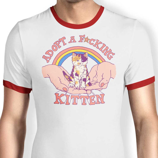 Adopt a Kitten - Ringer T-Shirt