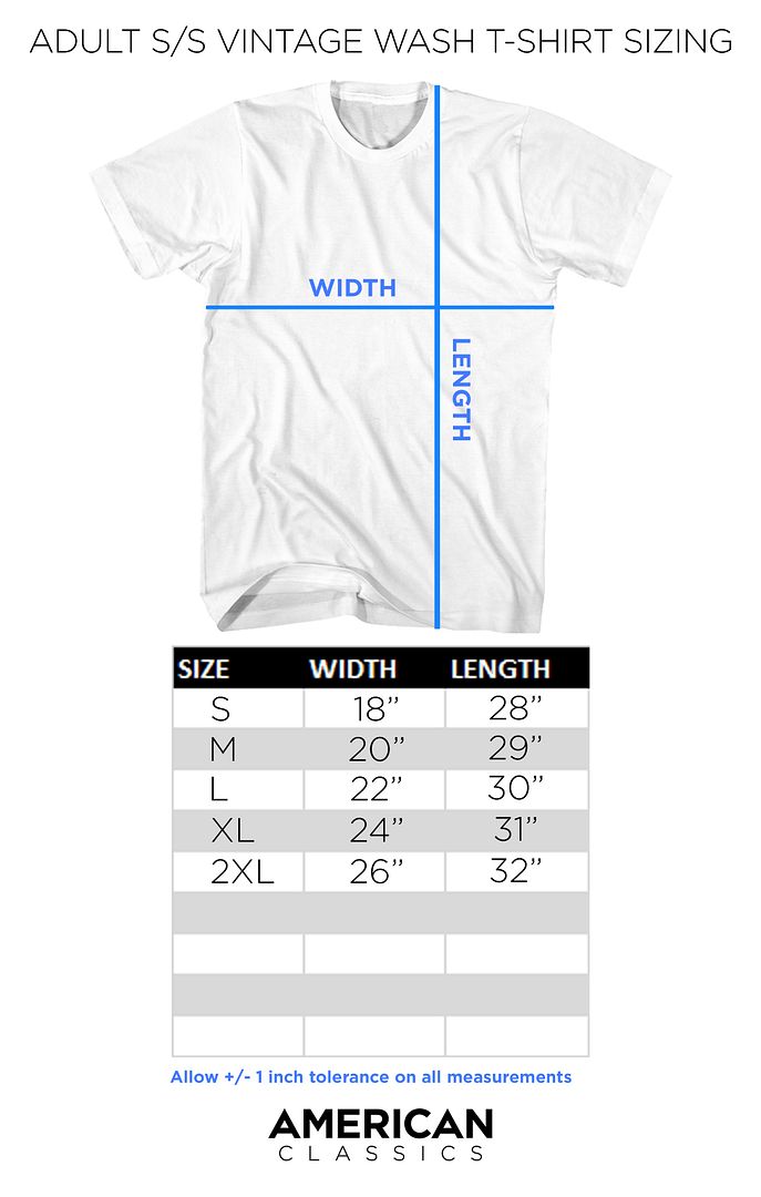 Fender - Worn Logo - American Classics - Solid Blue Adult Short Sleeve Vintage Wash T-Shirt