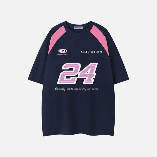 Aelfric Eden Color Blocking Number Print Tee