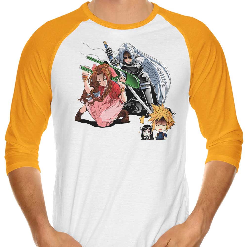 Aerith Ultimate Weapon - 3/4 Sleeve Raglan T-Shirt