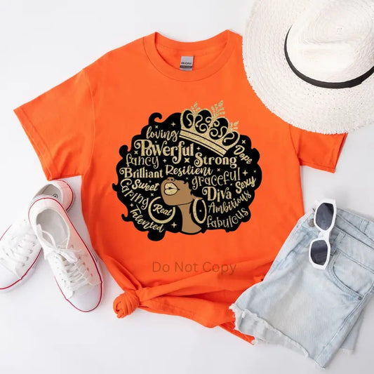 Afro Affirmation DTF Transfer