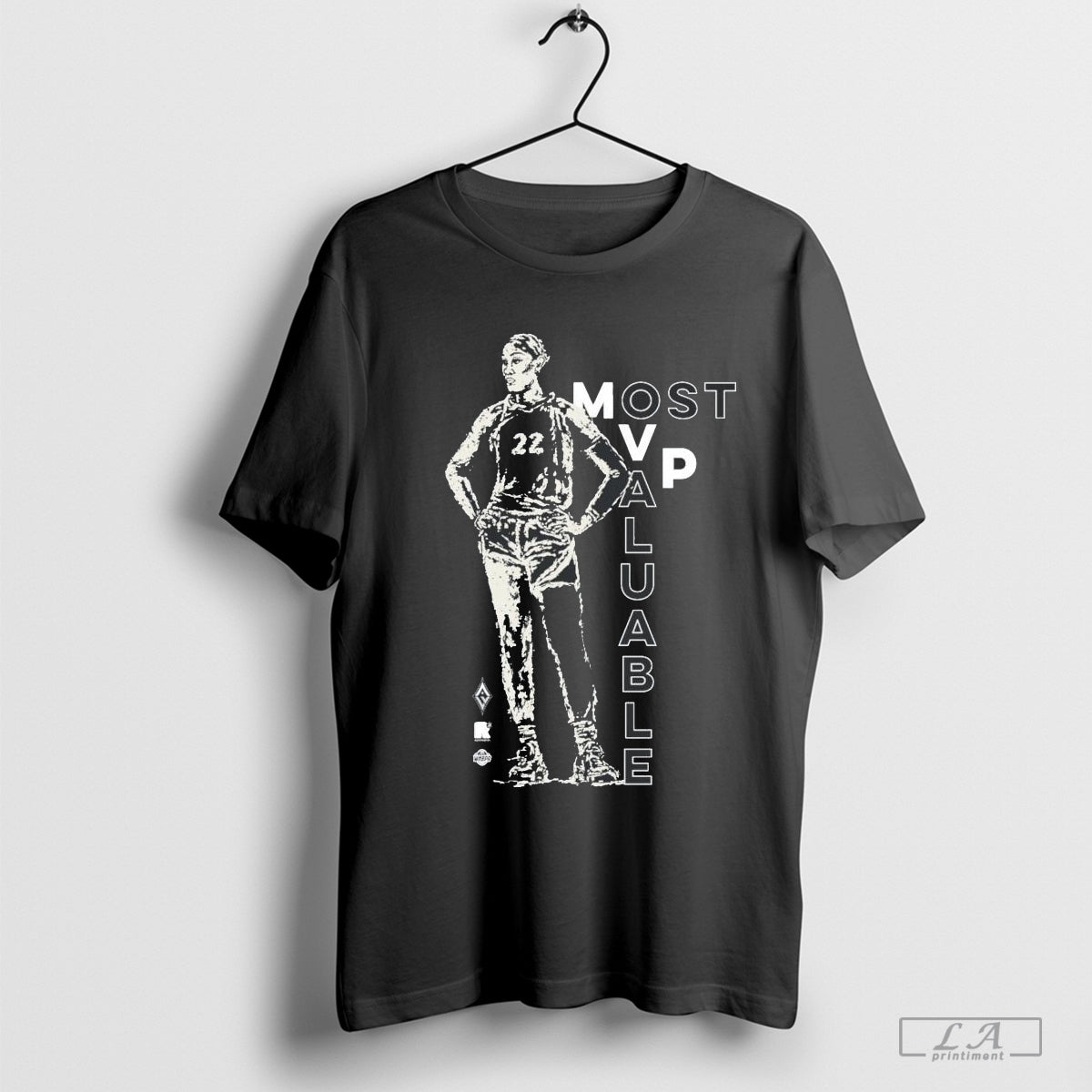 Aja Wilson 22 Las Vegas Aces Round 21 Black 2024 Wnba Mvp A Legend - clothing by TeeHivey.com