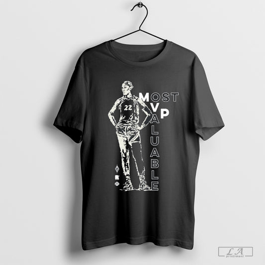 Aja Wilson 22 Las Vegas Aces Round 21 Black 2024 Wnba Mvp A Legend - clothing by TeeHivey.com