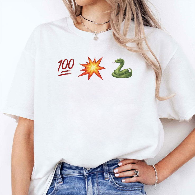 A’ja Wilson’s 100 Boom Snake Emoji Shirt
