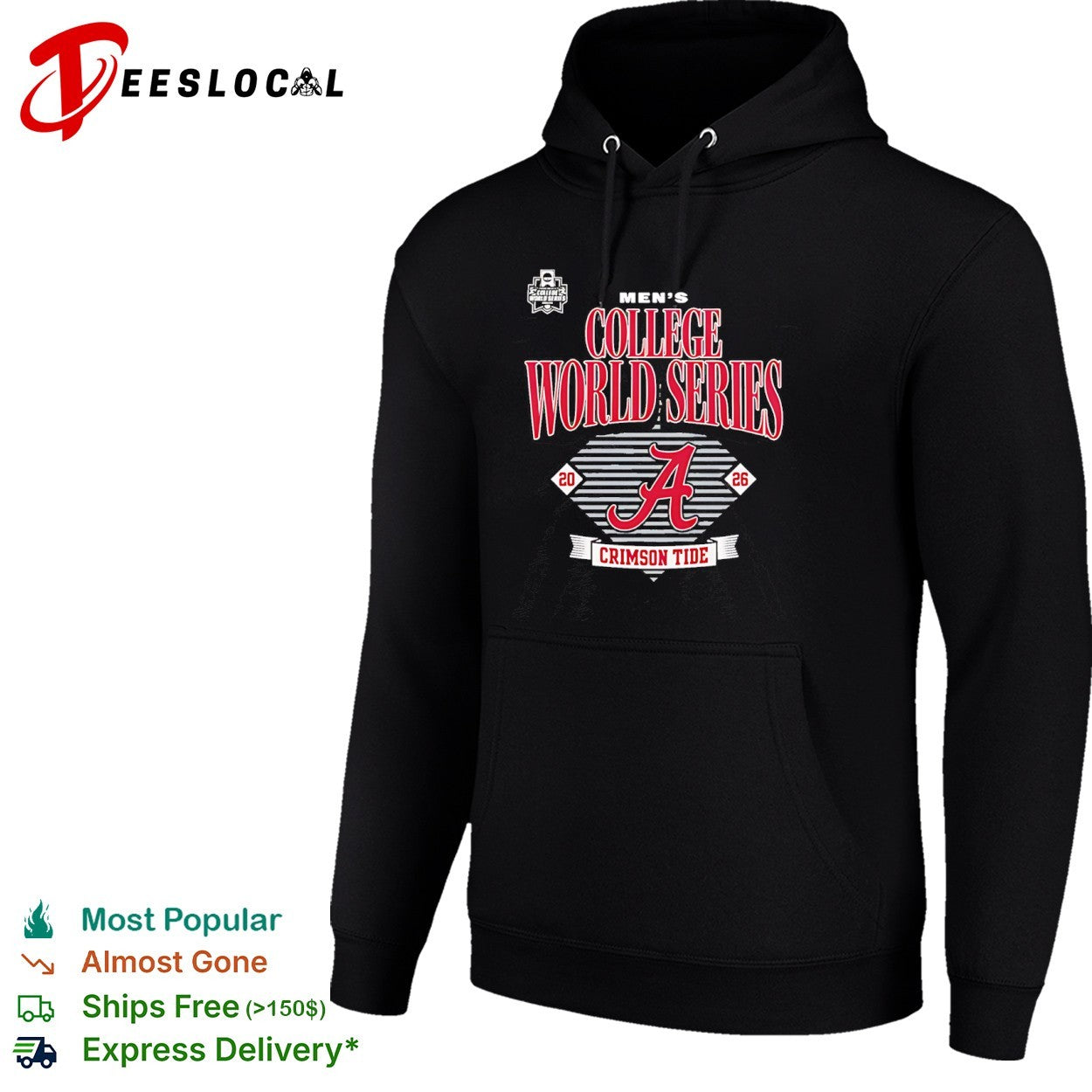 Alabama Crimson Tide College World Series 2026 shirt