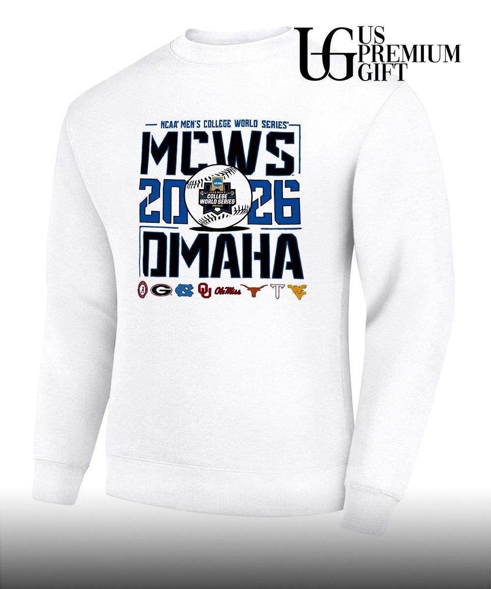 Alabama Georgia North Carolina Oklahoma Ole Miss Texas Texas Tech West Virginia MCWS 2026 Omaha shirt