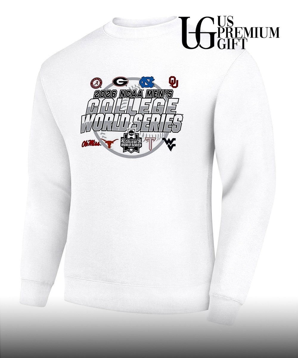 Alabama Georgia UNC Oklahoma Ole Miss Texas Texas Tech WVU 2026 NCAA Men’s College World Series shirt