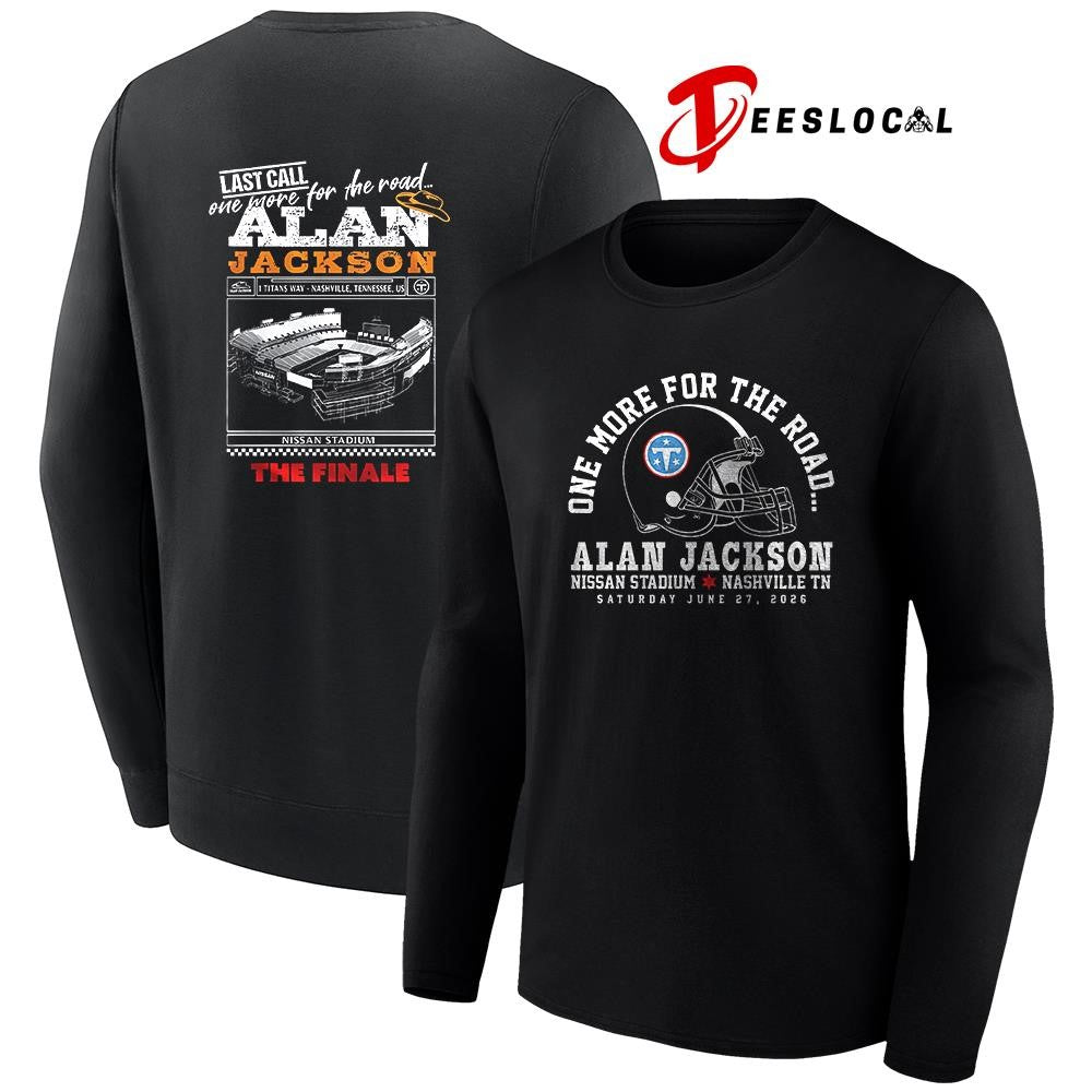 Alan Jackson Last call one more for the road Nissan stadium the Finale shirt