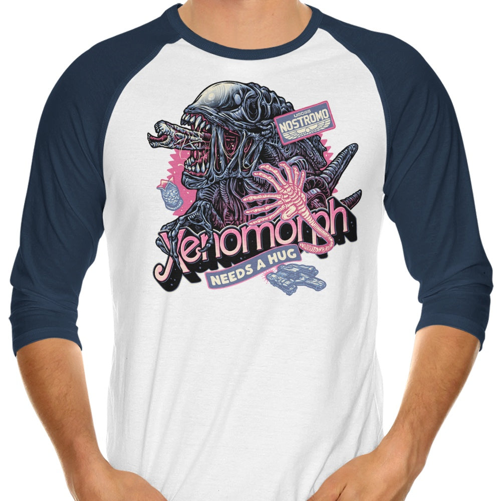 Alien Hug - 3/4 Sleeve Raglan T-Shirt