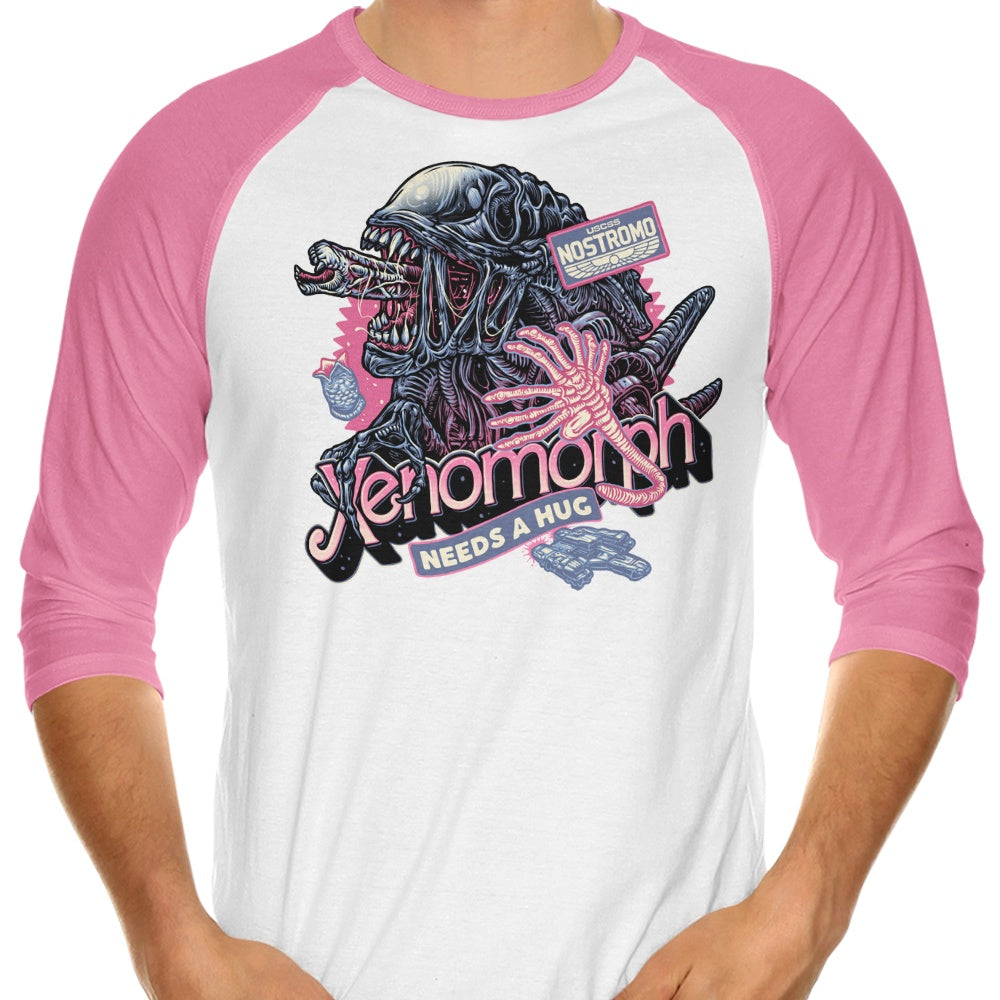 Alien Hug - 3/4 Sleeve Raglan T-Shirt