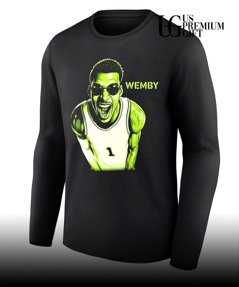 Alien Victor Wembanyama scream San Antonio Spurs NBA Champions 2026 shirt