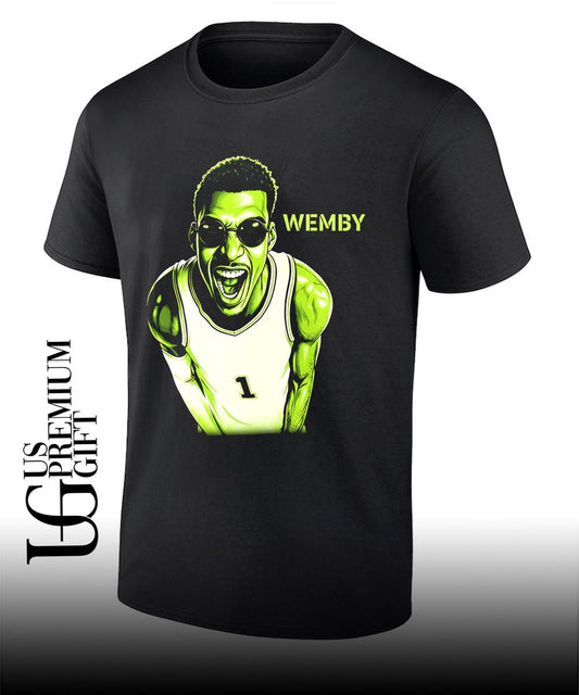 Alien Victor Wembanyama scream San Antonio Spurs NBA Champions 2026 shirt