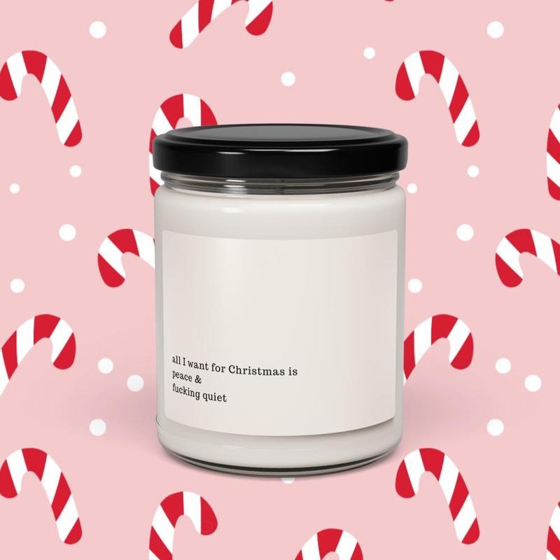 All I want for Christmas Candle, funny candle, home decor gift, dog mom, dog parent, smell good candle