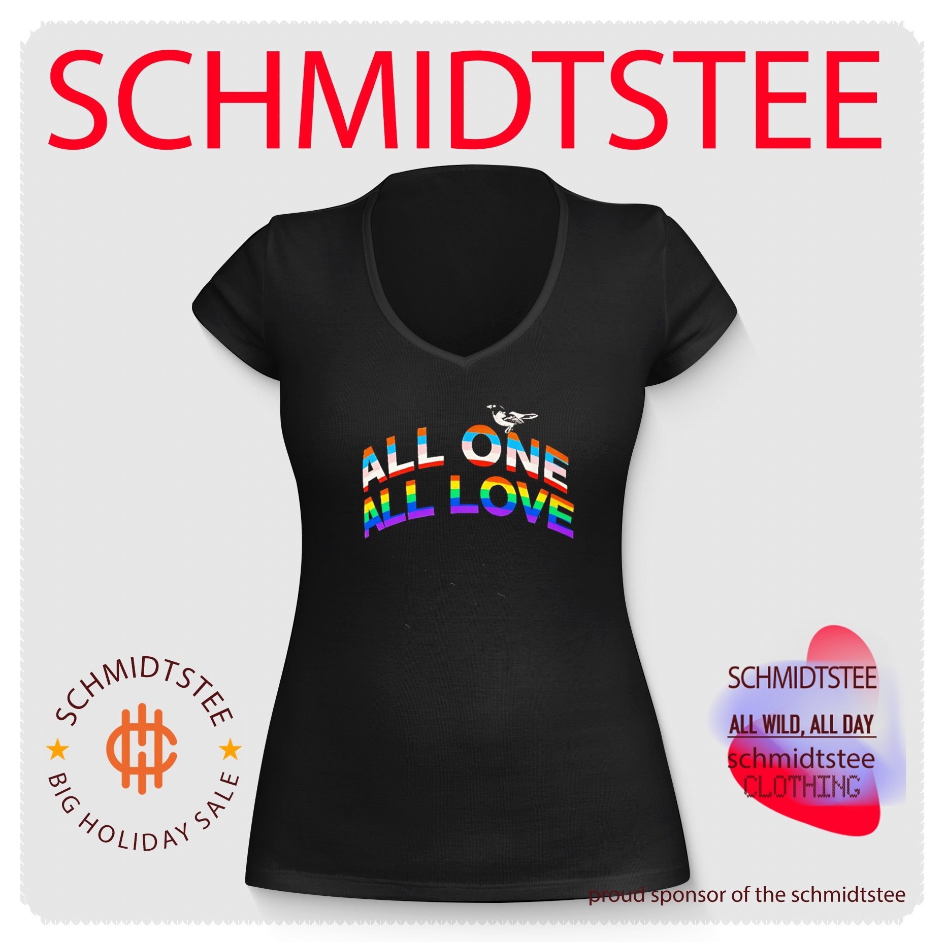 All One All Love Pride Bird LGBTQ Equality shirt